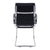 Avanti - Bonded Colour Leather Medium Back Visitor Armchair with Individual Back Cushions and Chrome Arms & Base