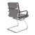 Avanti - Bonded Colour Leather Medium Back Visitor Armchair with Individual Back Cushions and Chrome Arms & Base