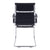 Aura - Contemporary Medium Back Bonded Leather Visitor Chair with Chrome Frame