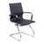 Aura - Contemporary Medium Back Bonded Leather Visitor Chair with Chrome Frame