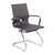 Aura - Contemporary Medium Back Bonded Leather Visitor Chair with Chrome Frame