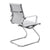 Aura - Contemporary Medium Back Bonded Leather Visitor Chair with Chrome Frame