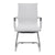 Aura - Contemporary Medium Back Bonded Leather Visitor Chair with Chrome Frame