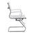 Aura - Contemporary Medium Back Bonded Leather Visitor Chair with Chrome Frame