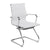 Aura - Contemporary Medium Back Bonded Leather Visitor Chair with Chrome Frame