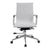 Aura - Contemporary Medium Back Colour Bonded Leather Executive Armchair with Chrome Base