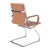 Aura - Contemporary Medium Back Bonded Leather Visitor Chair with Chrome Frame