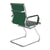 Aura - Contemporary Medium Back Bonded Leather Visitor Chair with Chrome Frame