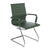 Aura - Contemporary Medium Back Bonded Leather Visitor Chair with Chrome Frame