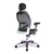 Hermes – High Back Mesh Synchronous Executive Armchair with Adjustable Lumbar Support, Arms, Headrest and Chrome Base