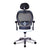 Hermes – High Back Mesh Synchronous Executive Armchair with Adjustable Lumbar Support, Arms, Headrest and Chrome Base