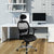 Hermes – High Back Mesh Synchronous Executive Armchair with Adjustable Lumbar Support, Arms, Headrest and Chrome Base