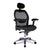 Hermes – High Back Mesh Synchronous Executive Armchair with Adjustable Lumbar Support, Arms, Headrest and Chrome Base