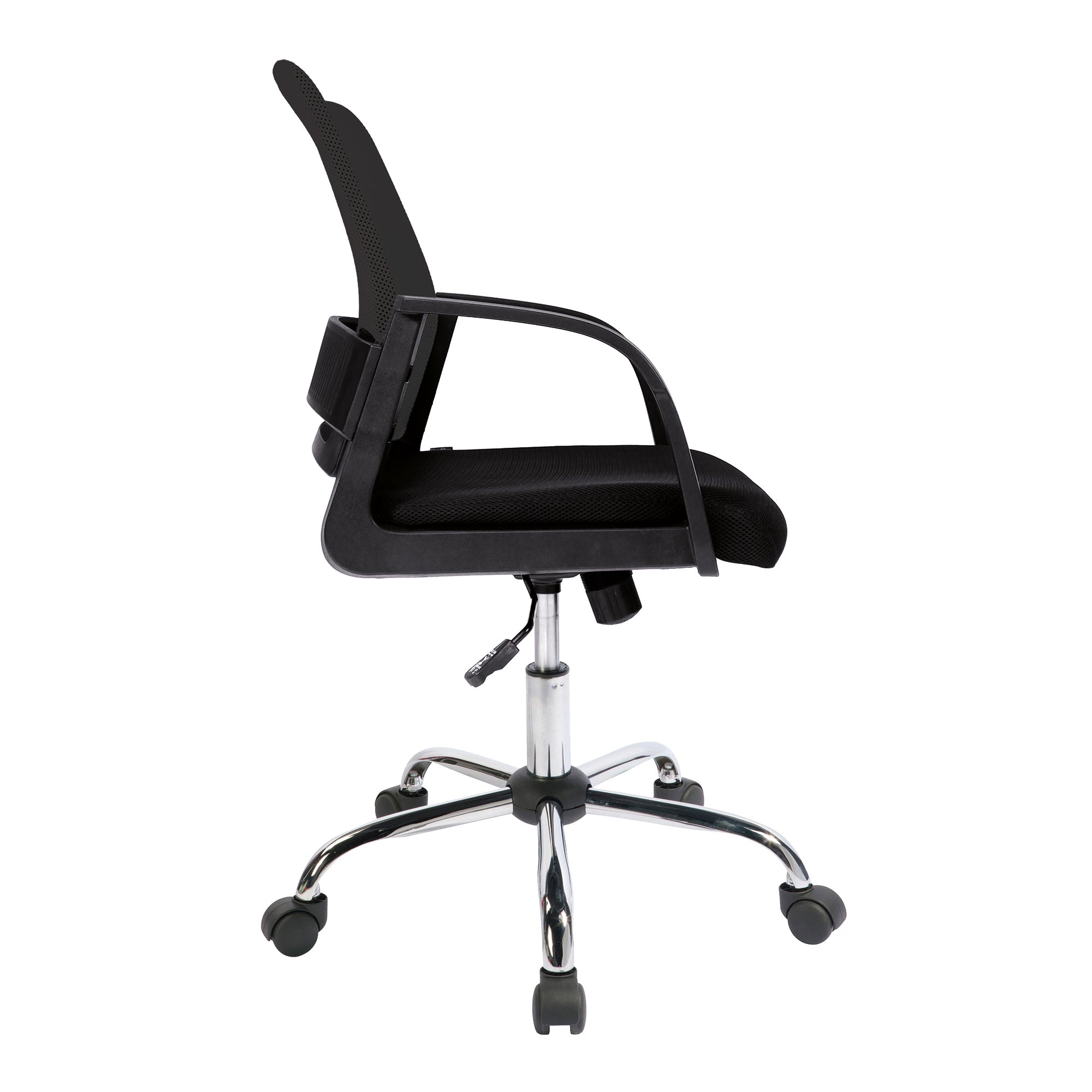 Calypso – Medium Mesh Back Task Operator Armchair with Chrome Base