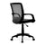 Beta – Medium Back Mesh Chair with Contoured Back and Upholstered Black Fabric Seat with Waterfall Front