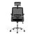 Alpha – High Back Mesh Chair with Headrest and Chrome Base