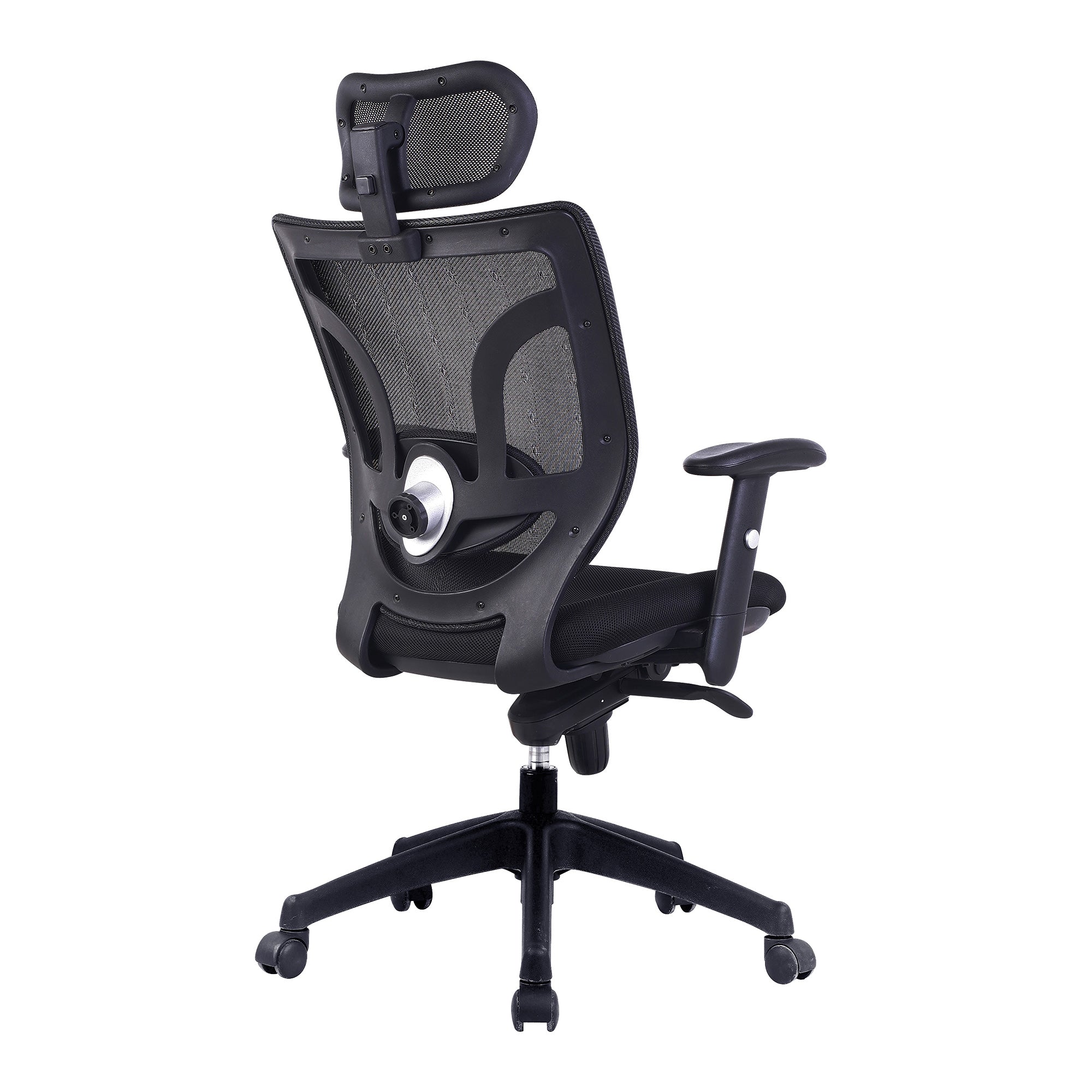 Newton – High Back Mesh Synchronous Executive Armchair with Integral Headrest