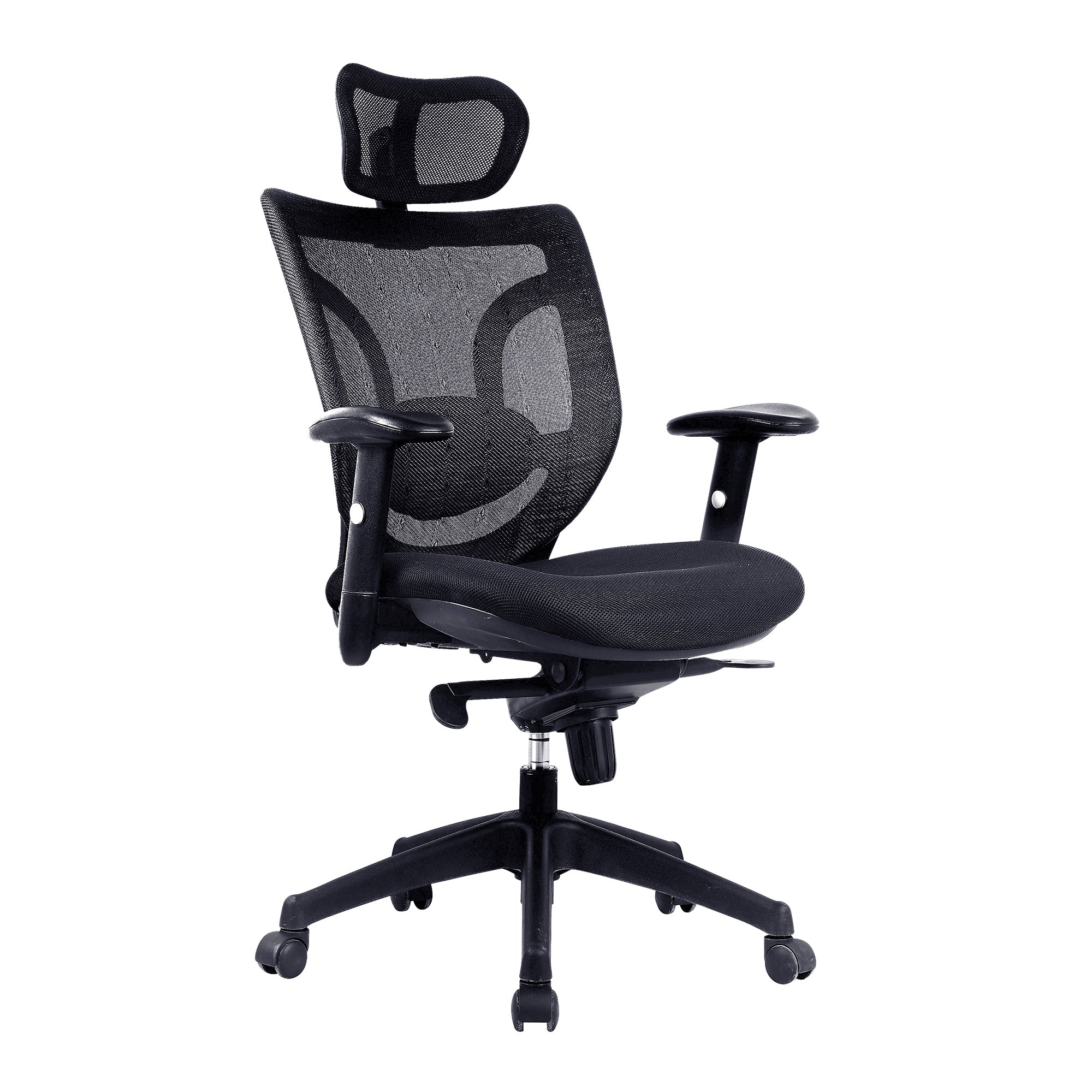 Newton – High Back Mesh Synchronous Executive Armchair with Integral Headrest