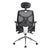 Polaris – High Back Mesh Synchronous Executive Armchair with Adjustable Headrest and Chrome Base