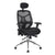 Polaris – High Back Mesh Synchronous Executive Armchair with Adjustable Headrest and Chrome Base