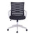 Spyro - Designer Mesh Armchair with White Frame and Detailed Back Panelling