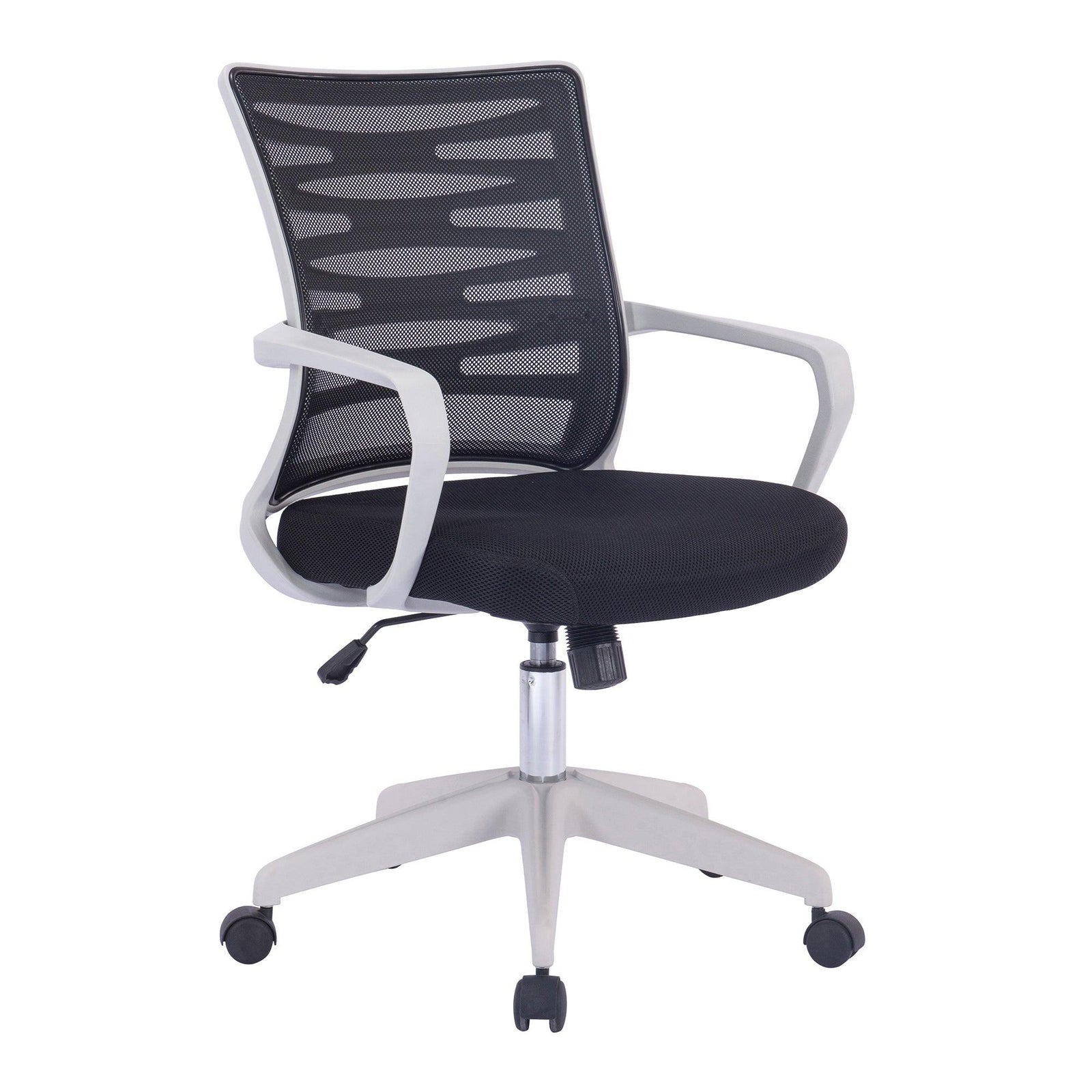 Spyro - Designer Mesh Armchair with White Frame and Detailed Back Panelling