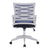 Spyro - Designer Mesh Armchair with White Frame and Detailed Back Panelling