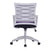 Spyro - Designer Mesh Armchair with White Frame and Detailed Back Panelling