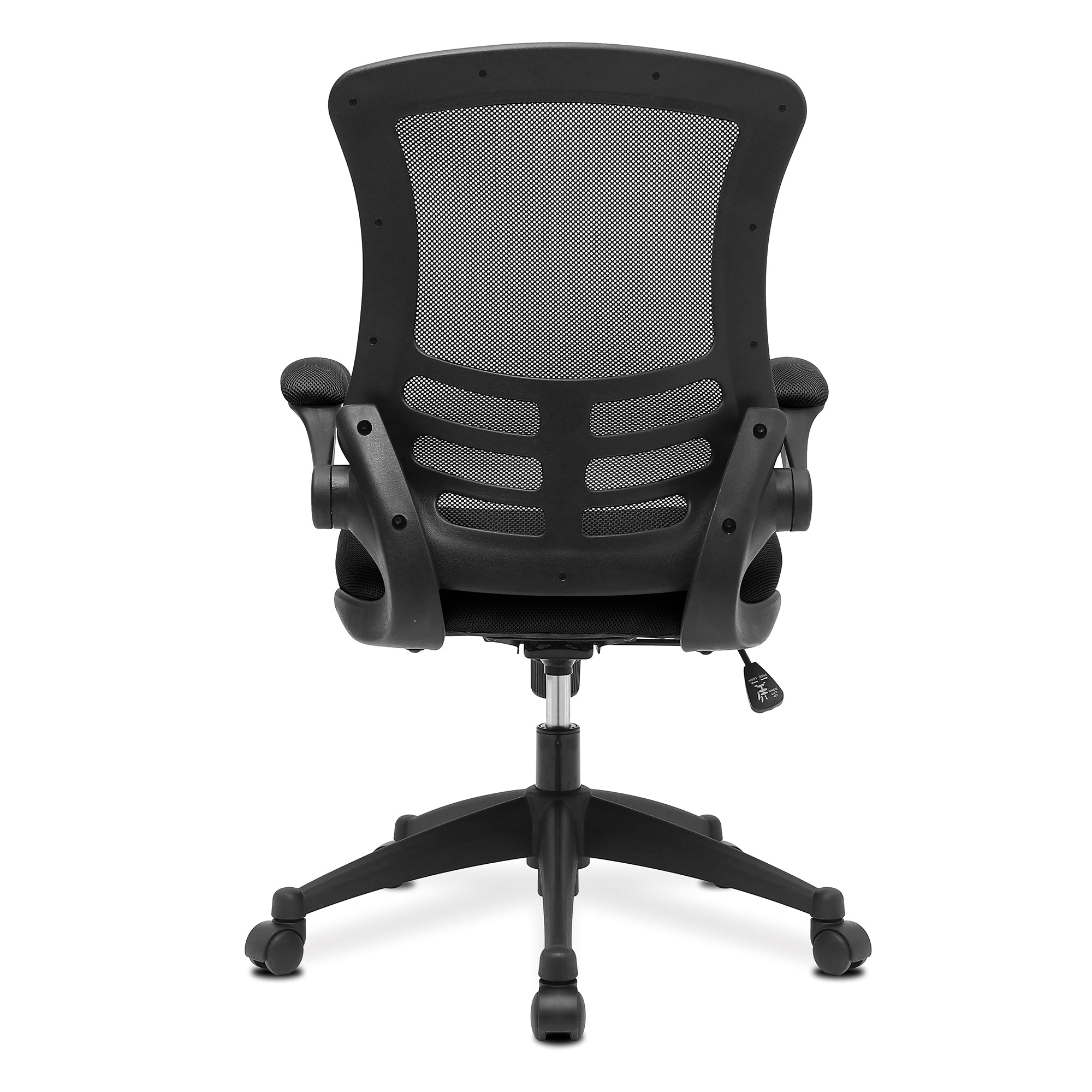 Luna – Designer Medium Back Mesh Chair with Folding Arms