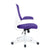 Luna - Designer Medium Back Mesh Chair with White Shell and Folding Arms