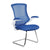 Luna - Designer Medium Back Mesh Cantilever Chair with White Shell, Chrome Frame and Folding Arms