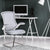 Luna - Designer Medium Back Mesh Cantilever Chair with White Shell, Chrome Frame and Folding Arms