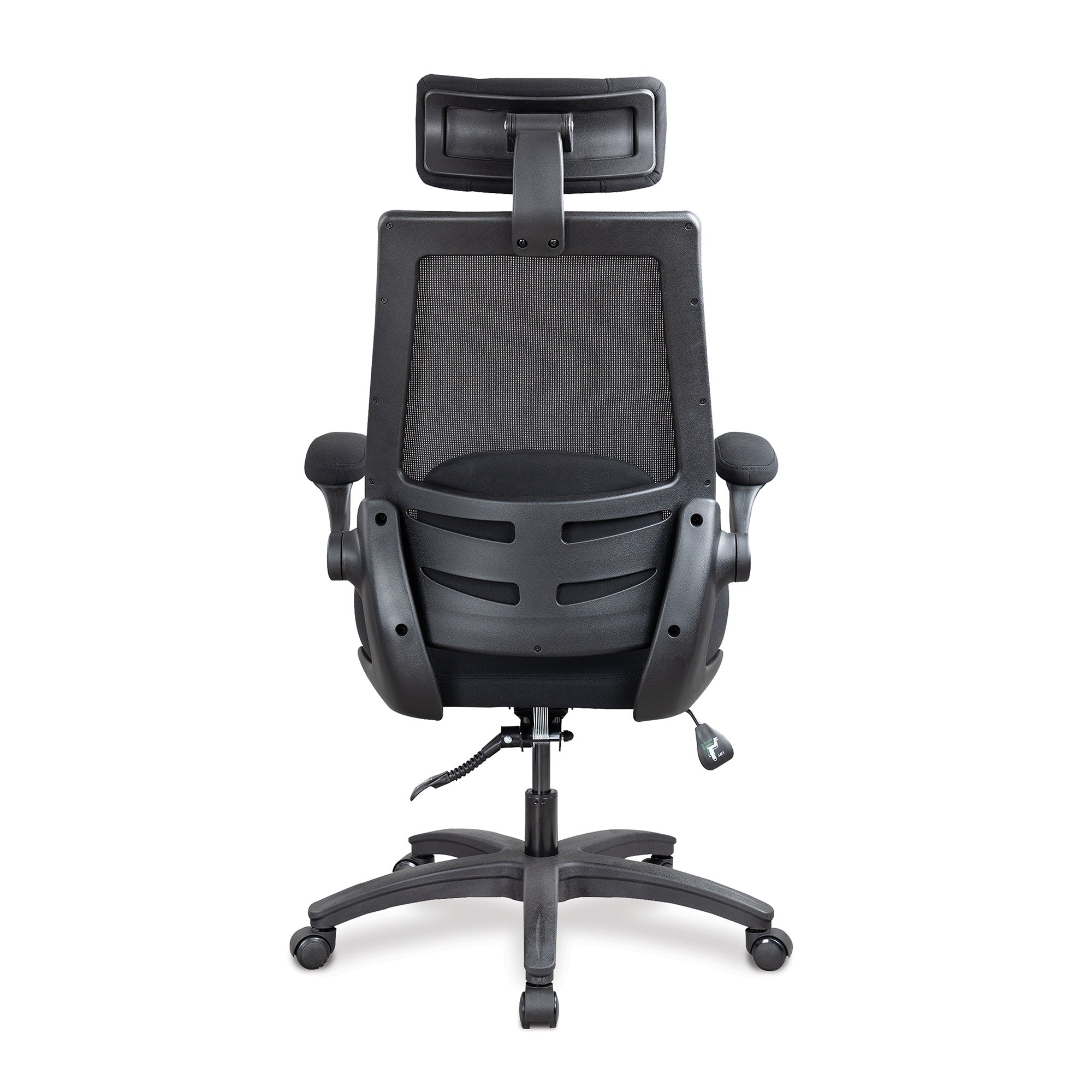 Resolute – High Back Mesh Chair with High Weight Capacity, Deep Moulded Seat Foam, Folding Arms and Optional Headrest