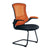 Luna - Designer Medium Back Two Tone Mesh Cantilever Chair with Black Shell, Black Frame and Folding Arms