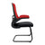 Luna - Designer Medium Back Two Tone Mesh Cantilever Chair with Black Shell, Black Frame and Folding Arms