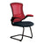 Luna - Designer Medium Back Two Tone Mesh Cantilever Chair with Black Shell, Black Frame and Folding Arms