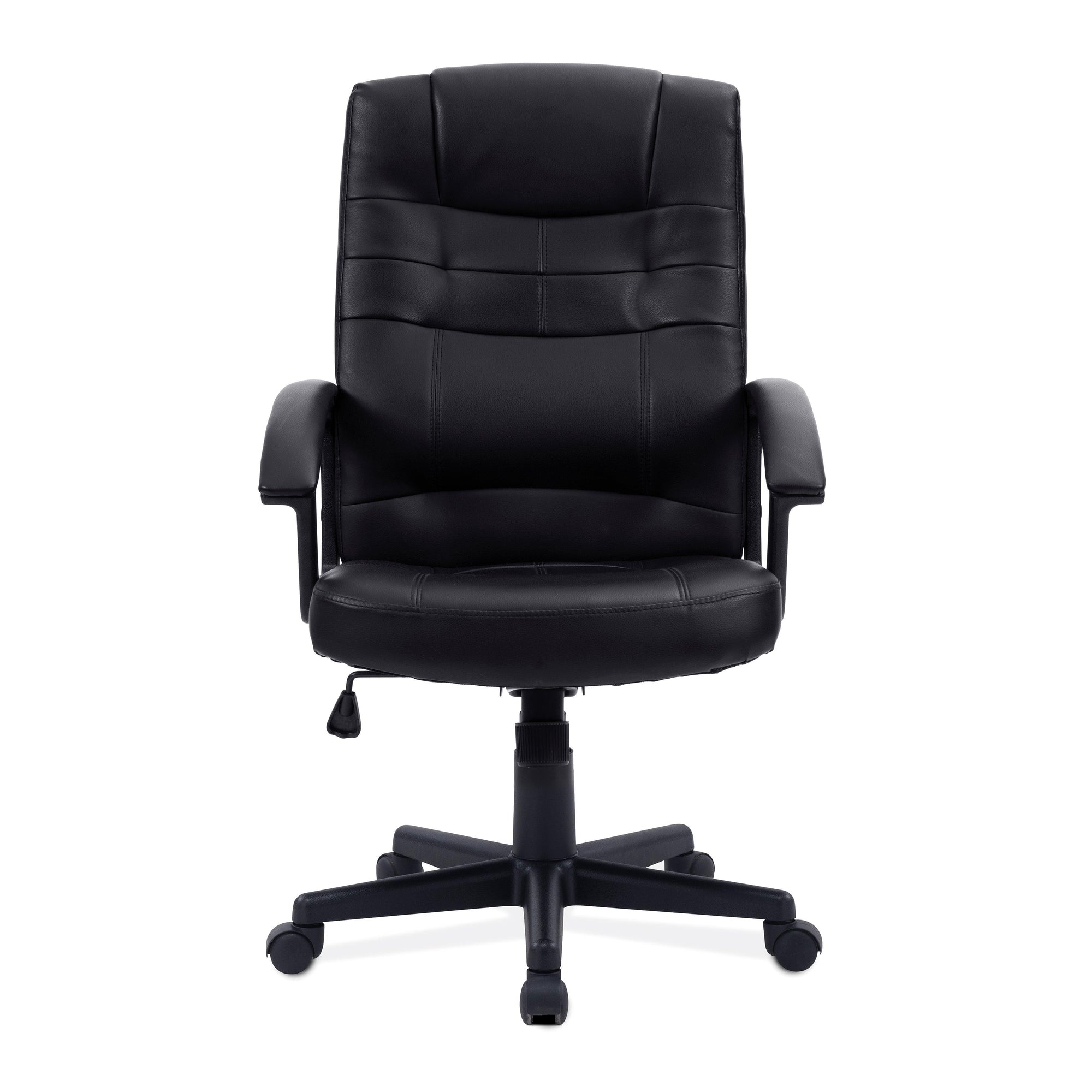 Darwin – High Back Leather Effect Executive Armchair with Integral Headrest