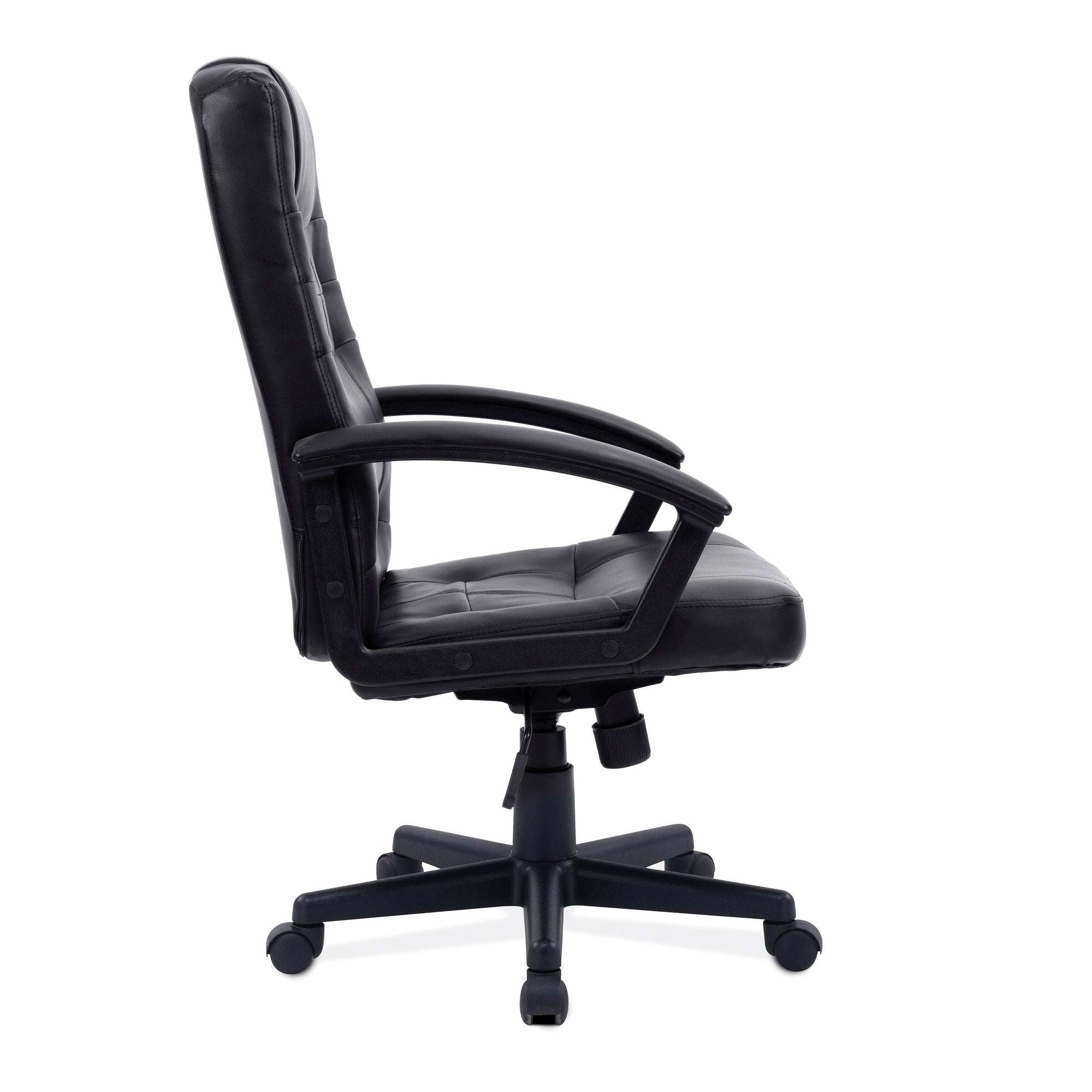 Darwin – High Back Leather Effect Executive Armchair with Integral Headrest