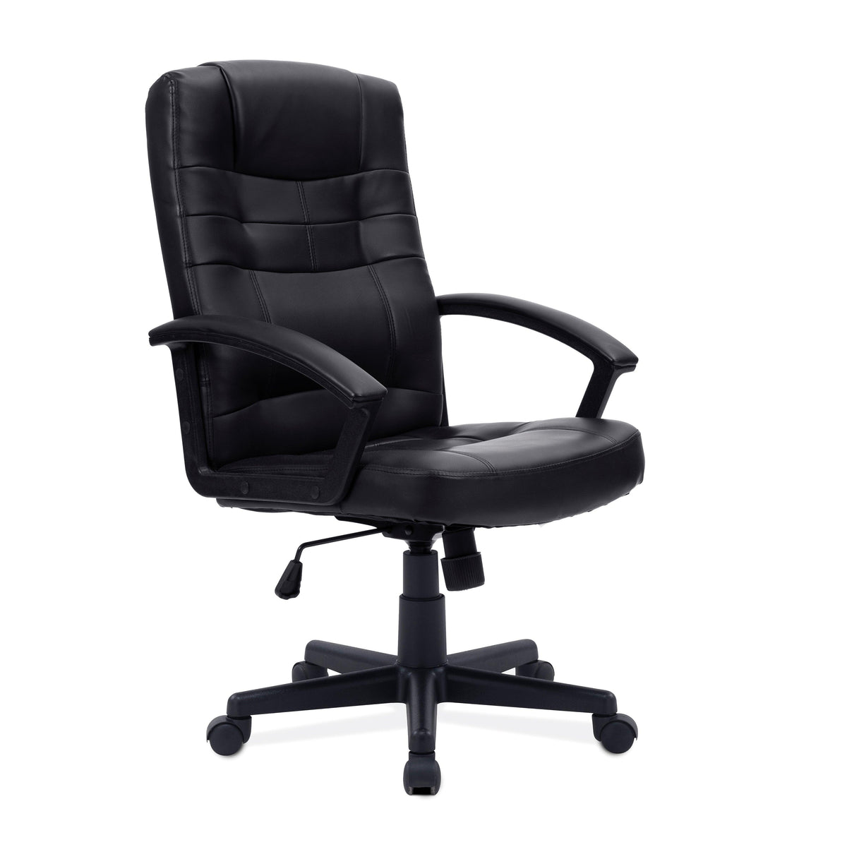 Darwin – High Back Leather Effect Executive Armchair with Integral Headrest