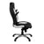 Friesian – High Back Executive Chair with Folding Arms and Satin Chrome Base – Black and White