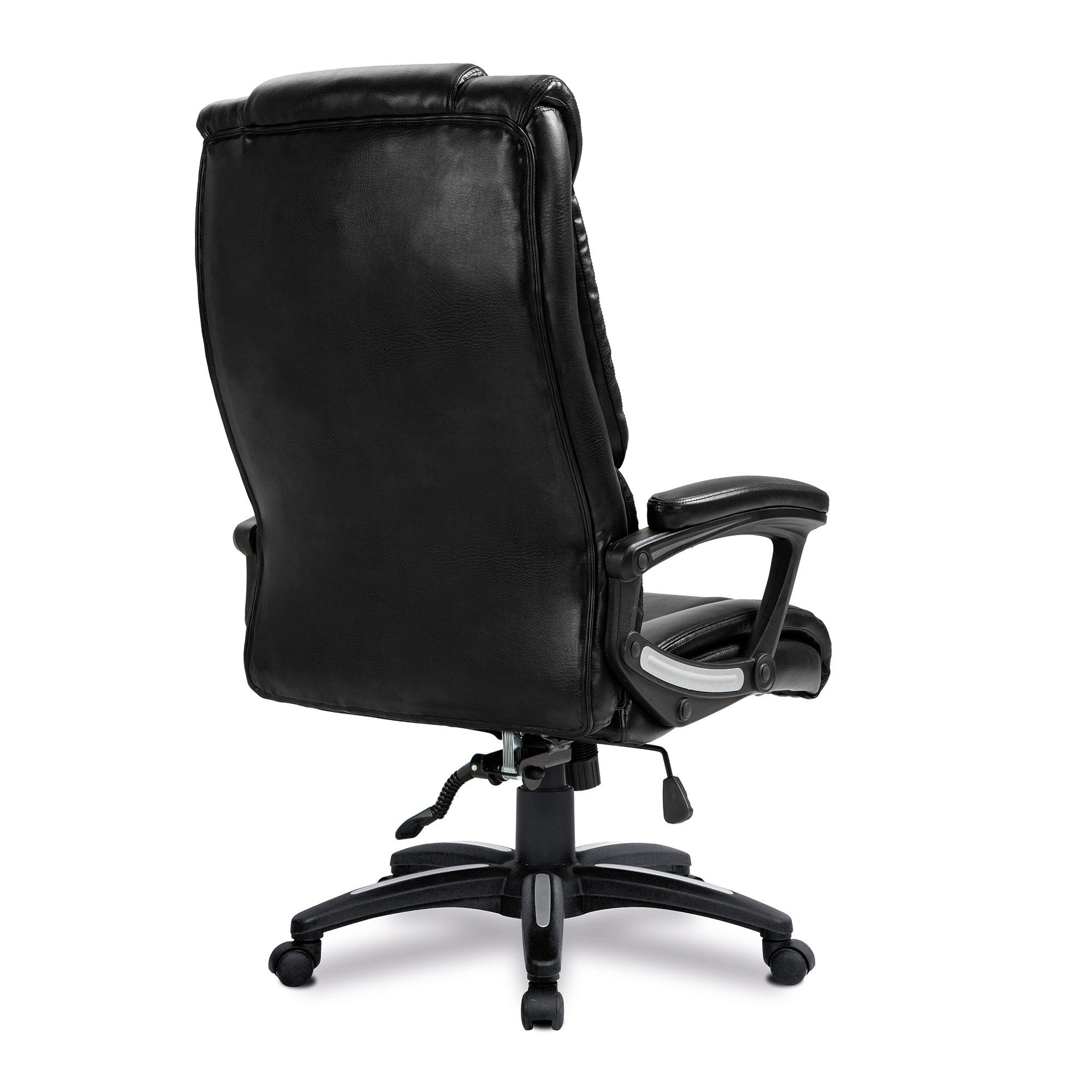 Titan – Oversized High Back Leather Effect Executive Chair with Integral Headrest