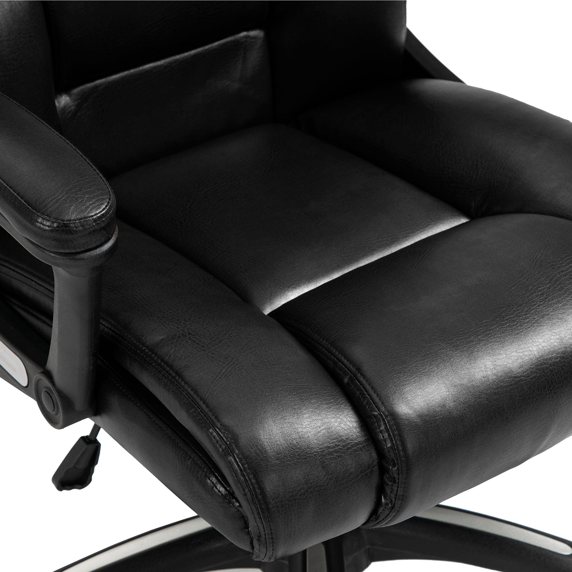 Titan – Oversized High Back Leather Effect Executive Chair with Integral Headrest