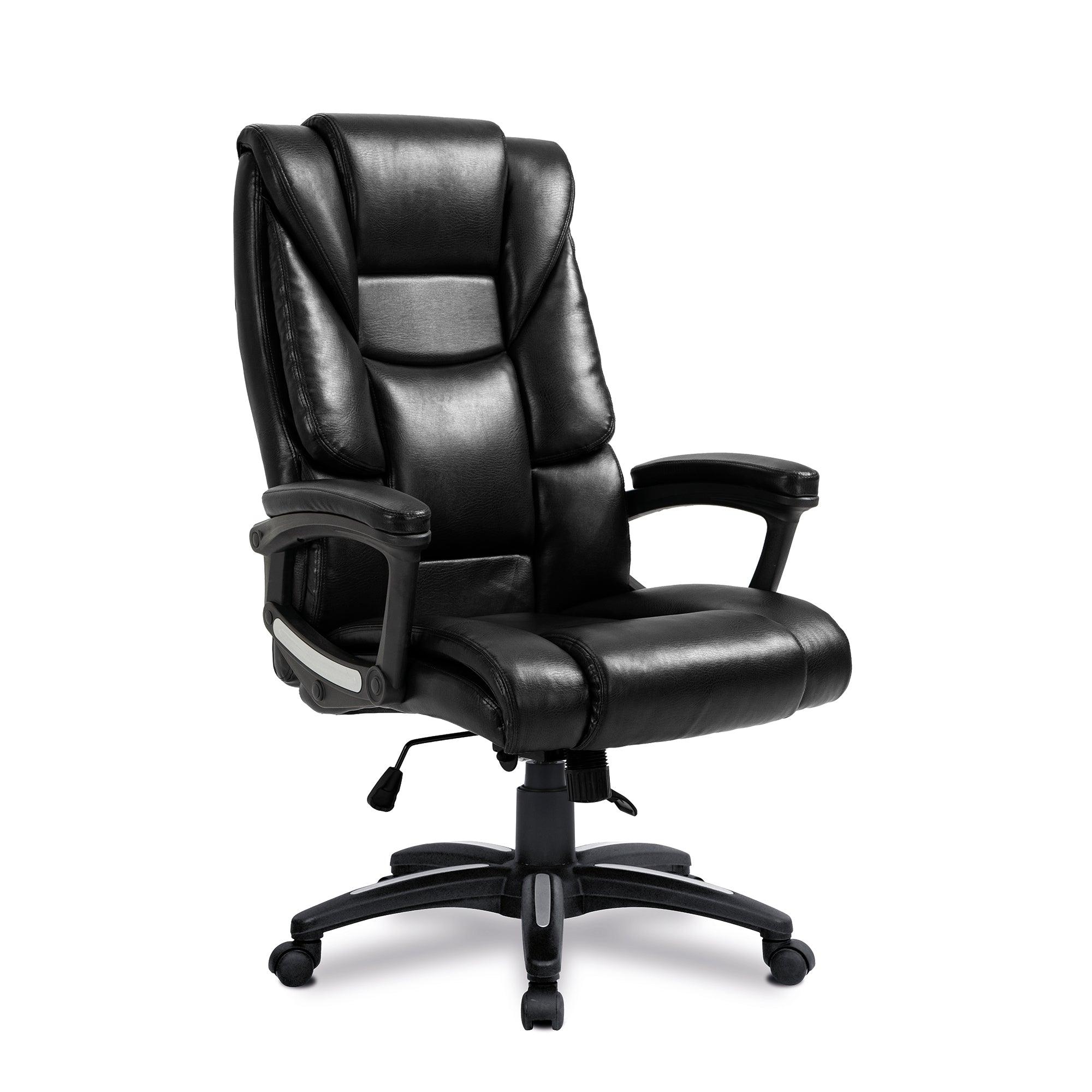 Titan – Oversized High Back Leather Effect Executive Chair with Integral Headrest