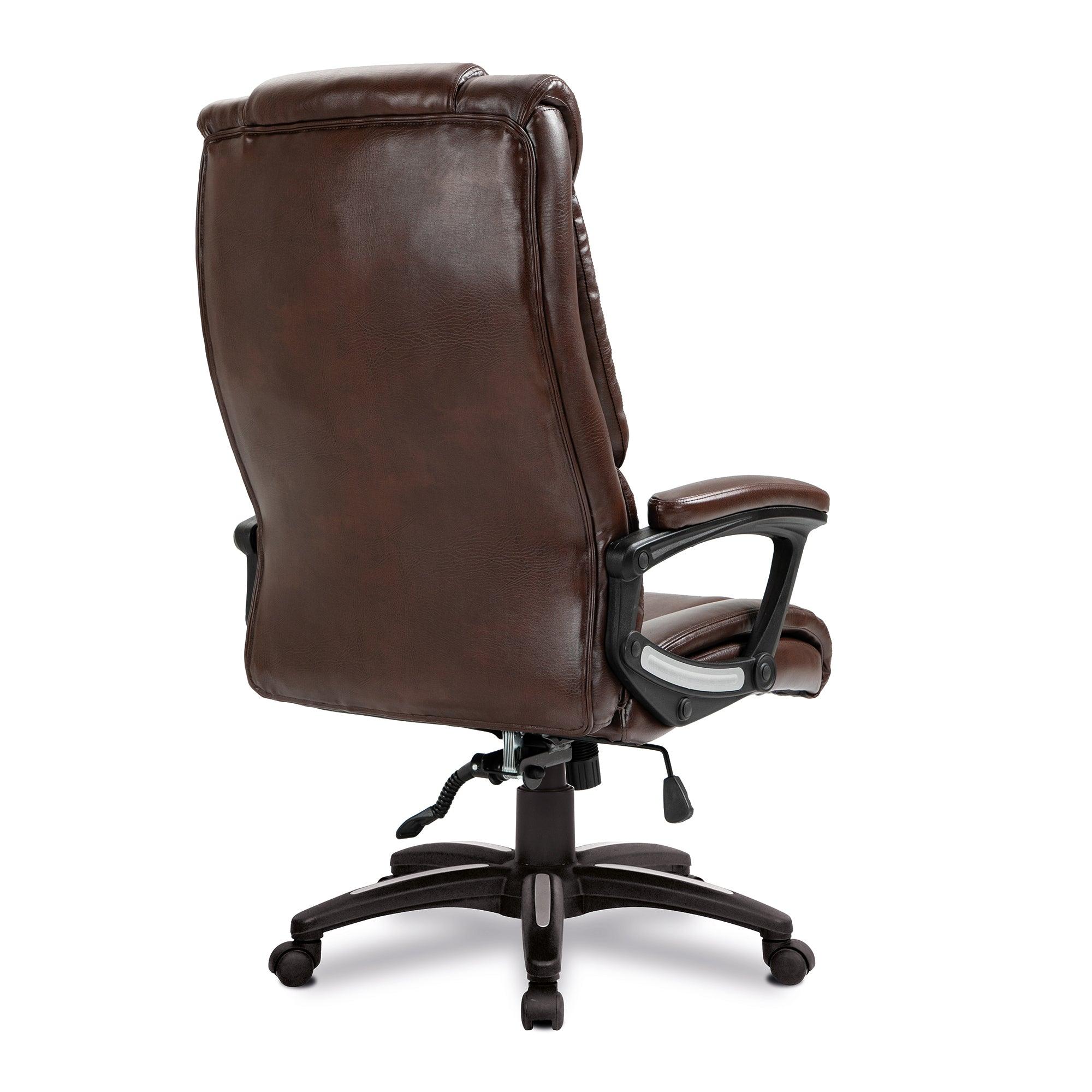 Titan – Oversized High Back Leather Effect Executive Chair with Integral Headrest