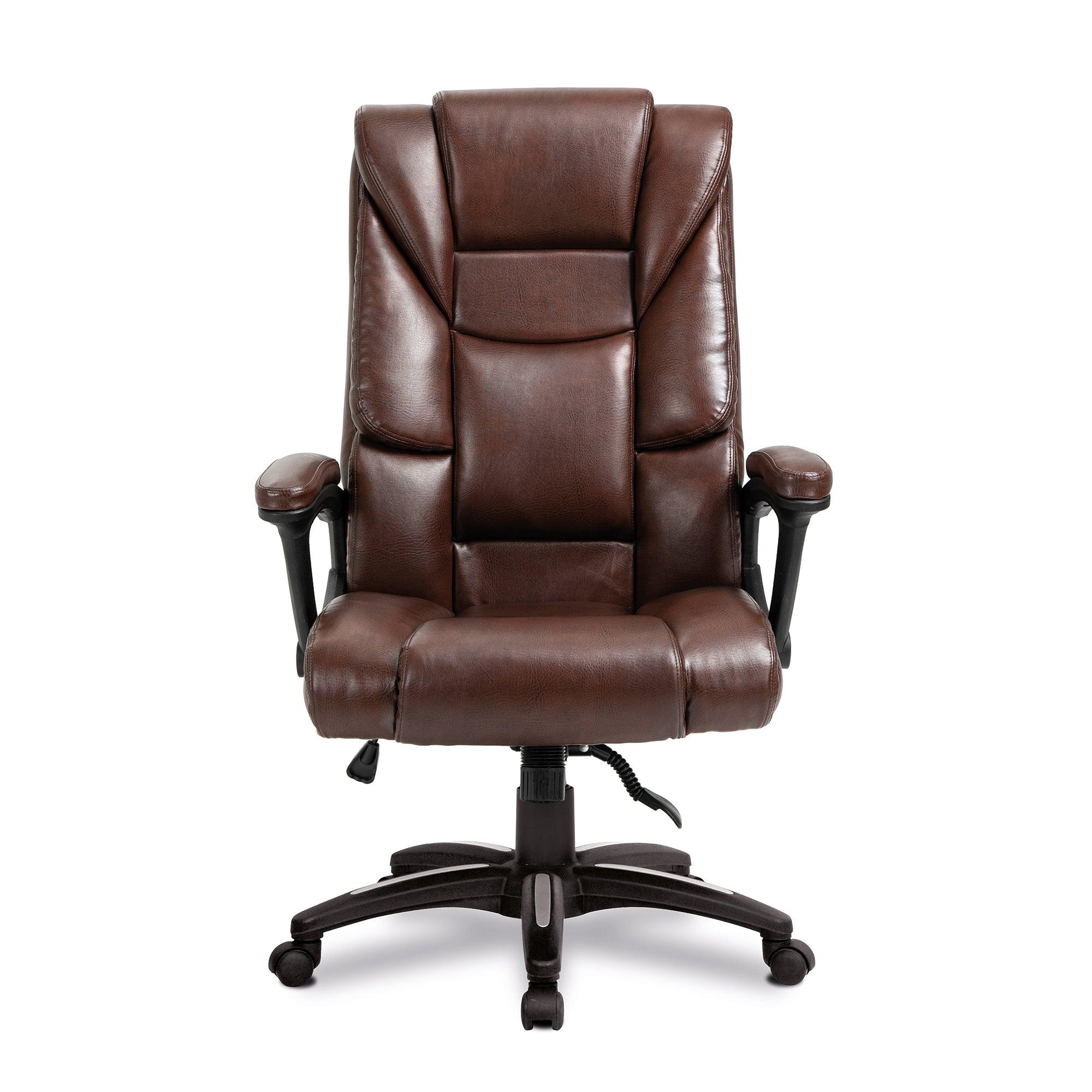 Titan – Oversized High Back Leather Effect Executive Chair with Integral Headrest