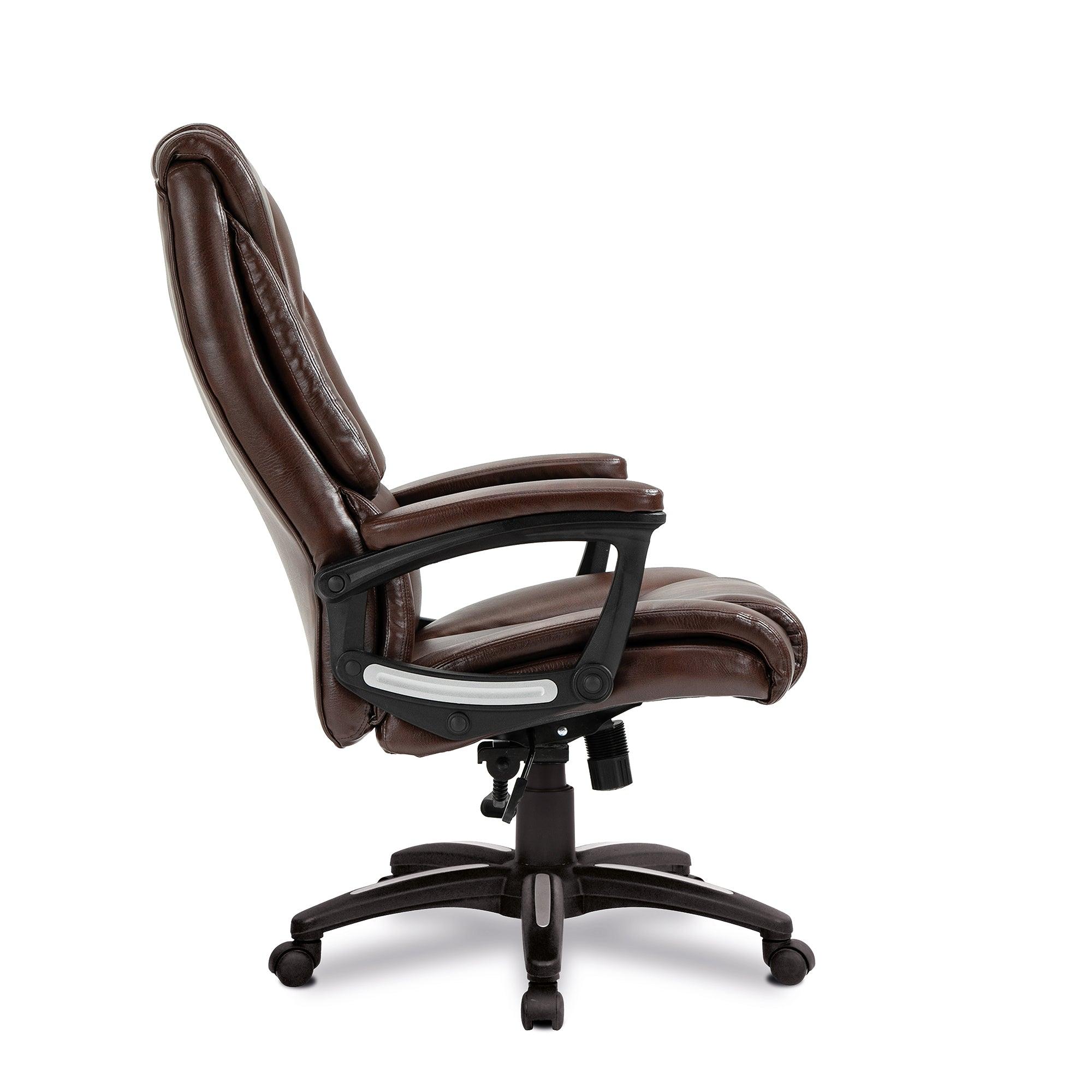 Titan – Oversized High Back Leather Effect Executive Chair with Integral Headrest