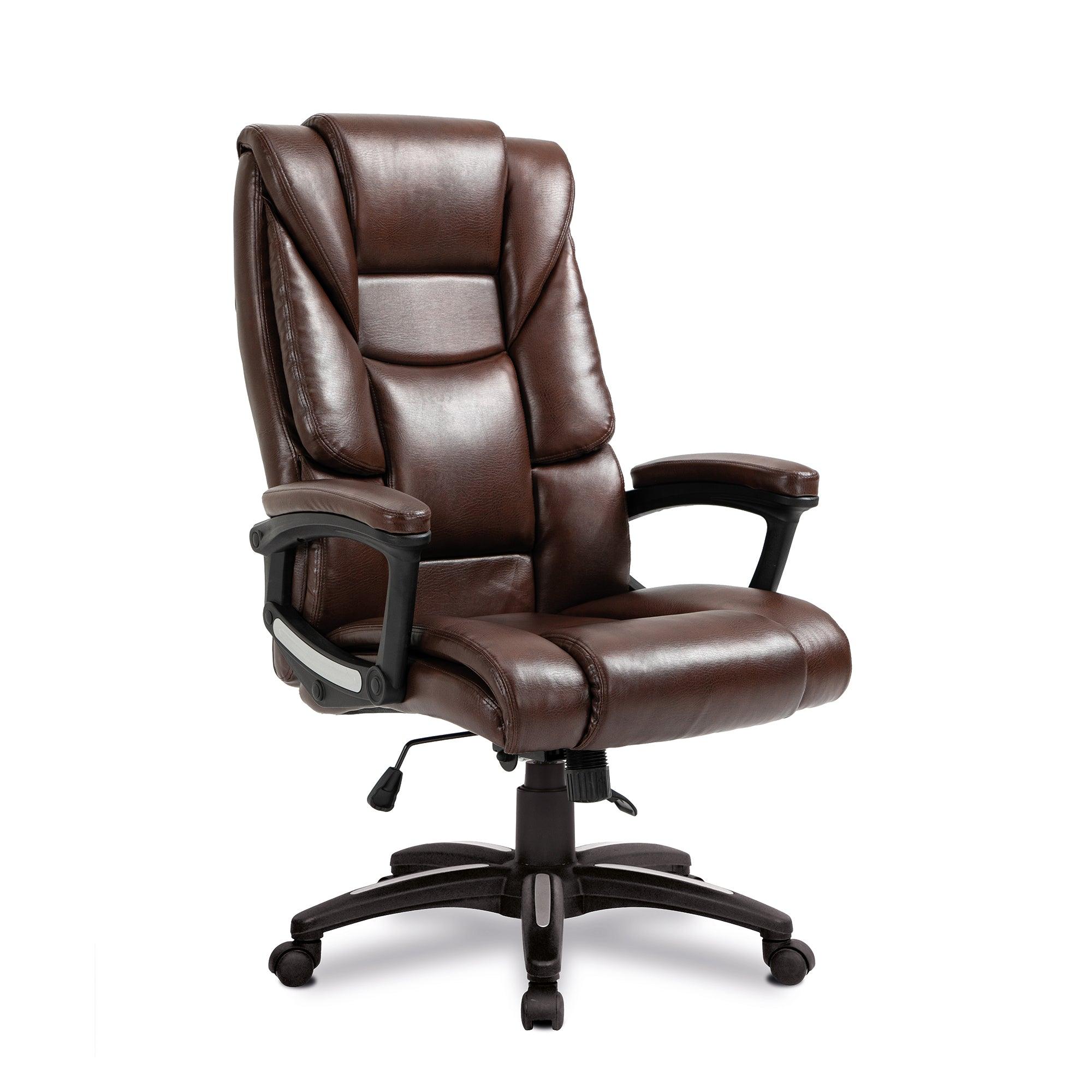 Titan – Oversized High Back Leather Effect Executive Chair with Integral Headrest