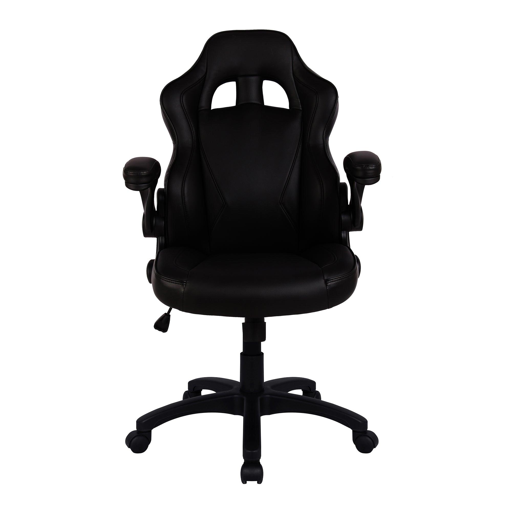 Predator – Executive Ergonomic Gaming Style Office Chair with Folding Arms, Integral Headrest and Lumbar Support