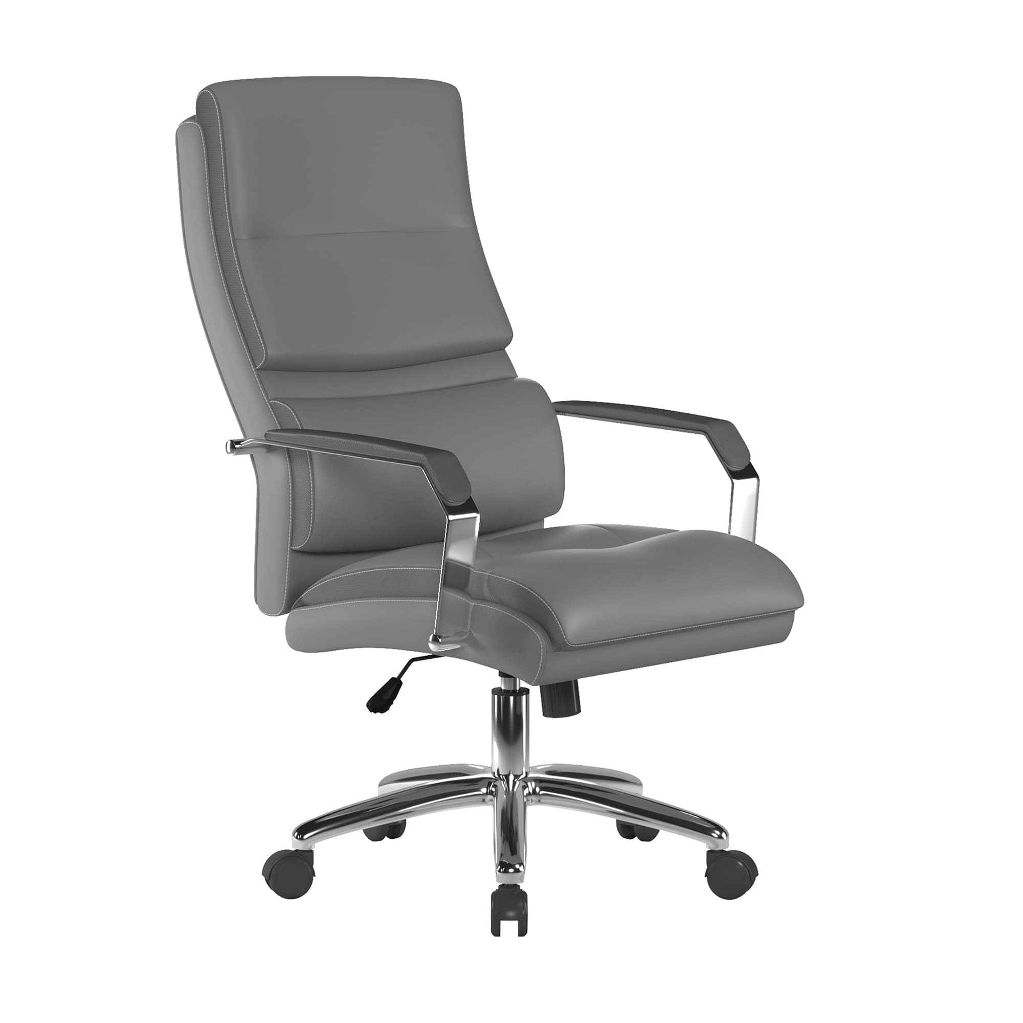 Patriot - Leather Effect Manager's Chair with Mesh Armrests, Padded Lumbar Support & Headrest