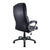 Wellington – High Back Leather Effect Executive Armchair with Silver Detailed Black Nylon Base